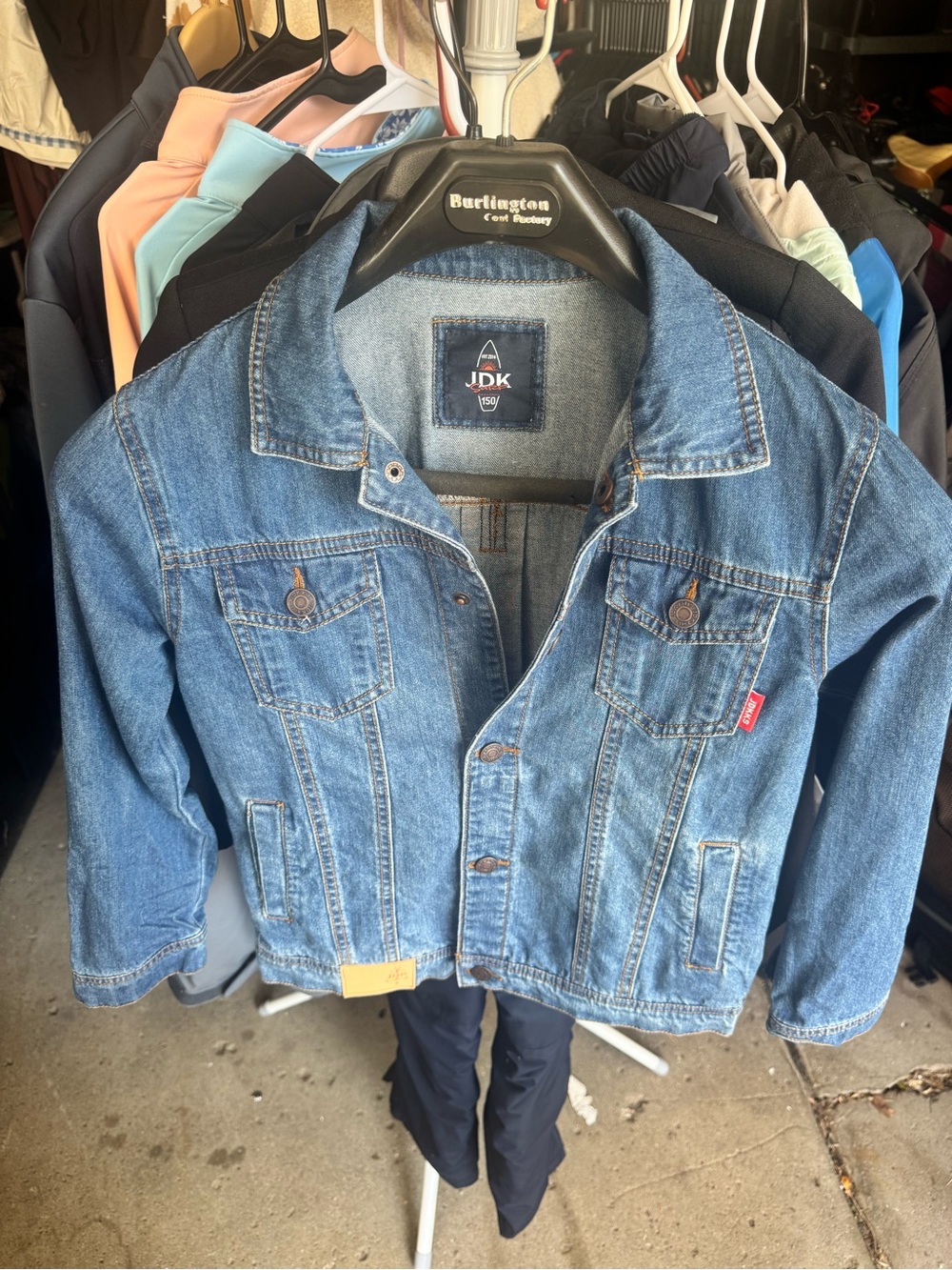 Men's Blue Denim Jacket - Casual Lightweight Shirt Jacket